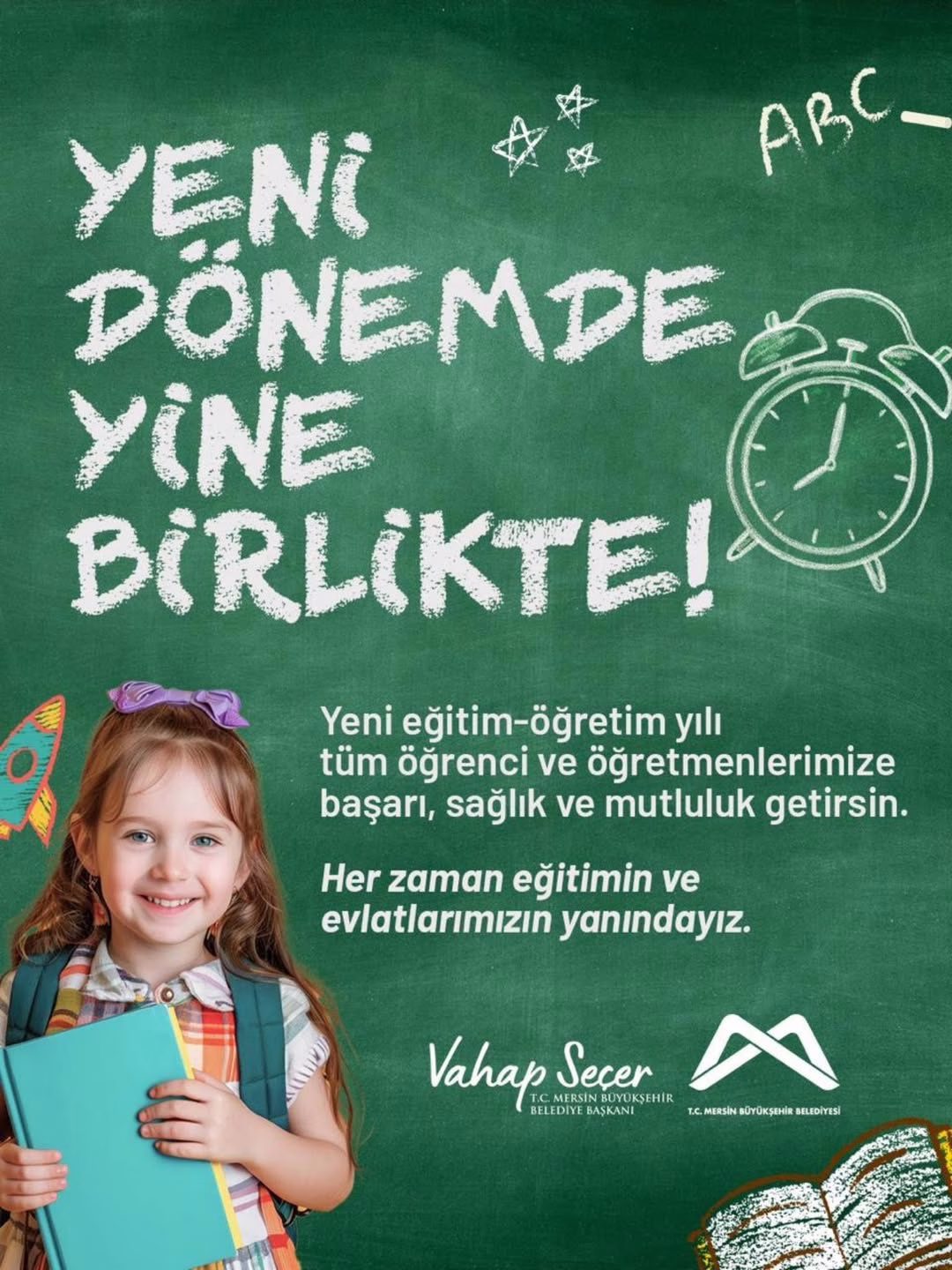Yeni eğitim-öğretim yılı tüm öğrenci ve öğretmenlerimize başarı, sağlık ve