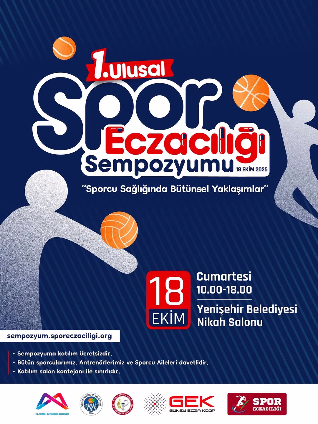 1. Ulusal Spor Eczacılığı Sempozyumu’nda buluşalım.