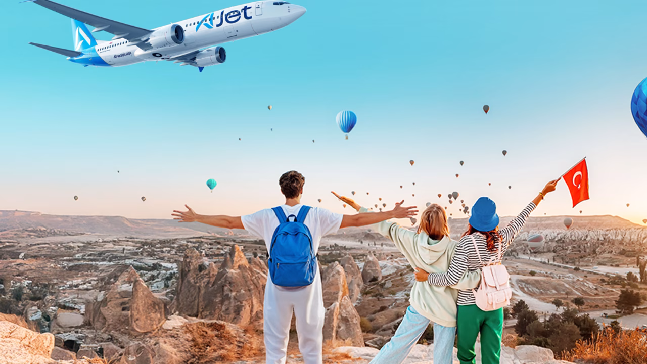 Türkiye’nin erişilebilir fiyatlı hava yolu şirketi AJet, yurt içi seferlerde