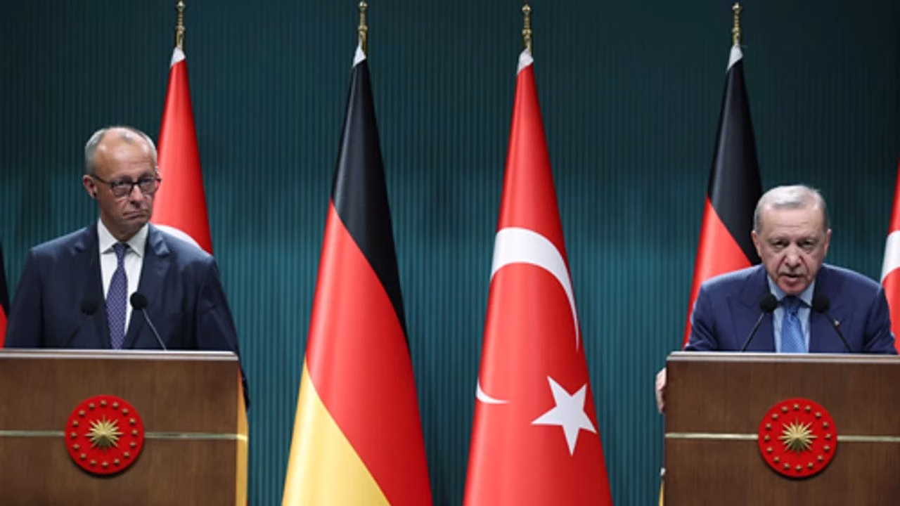 Cumhurbaşkanı Recep Tayyip Erdoğan, Almanya Başbakanı Friedrich Merz ile gerçekleştirdiği