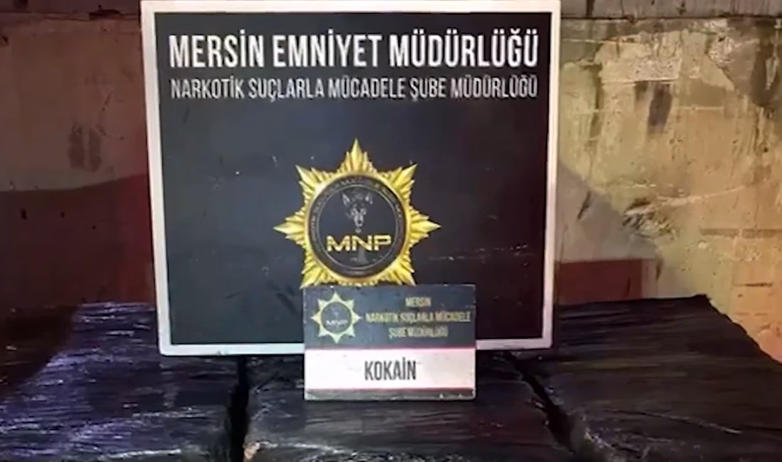 Mersin Limanı’nda bu sabah gerçekleştirilen operasyon kapsamında 298 kilogram kokain