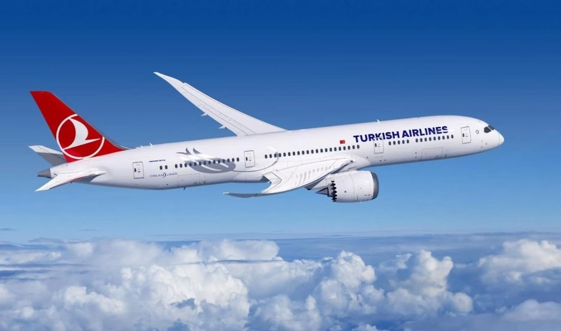 İstanbul–Barselona seferini yapan Türk Hava Yolları’na (THY) ait yolcu uçağı,