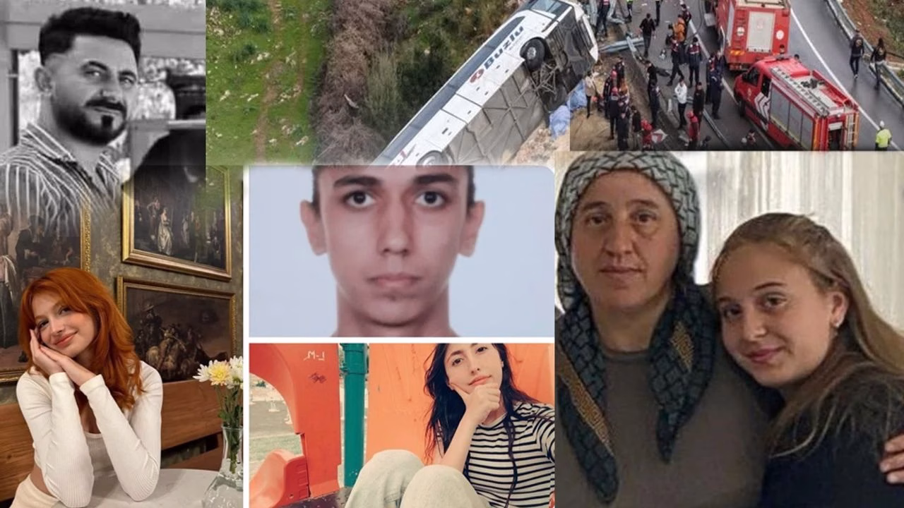 Antalya’nın Döşemealtı ilçesinde sis ve kaygan yolun neden olduğu otobüs