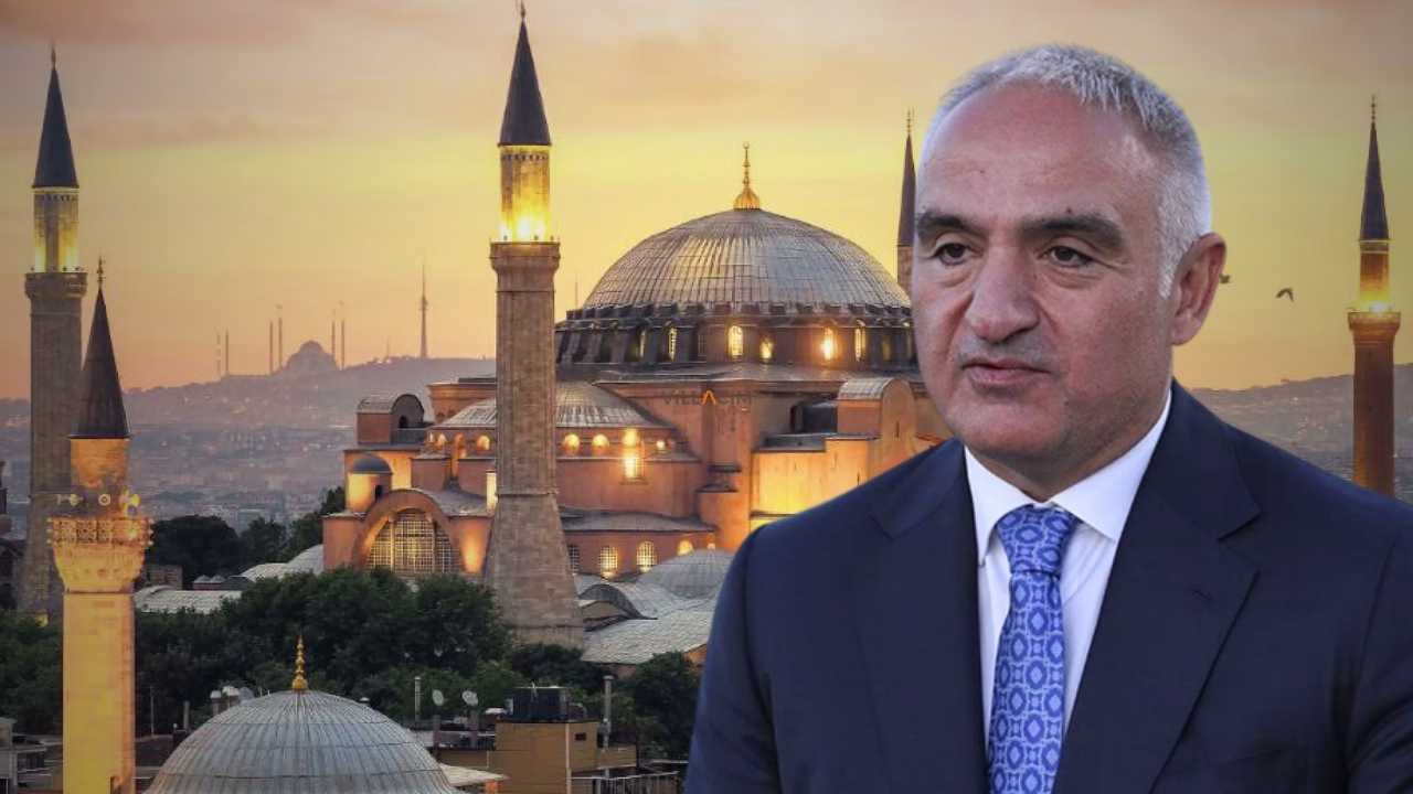 Kültür ve Turizm Bakanı Mehmet Nuri Ersoy, Ayasofya’daki restorasyon çalışmalarının