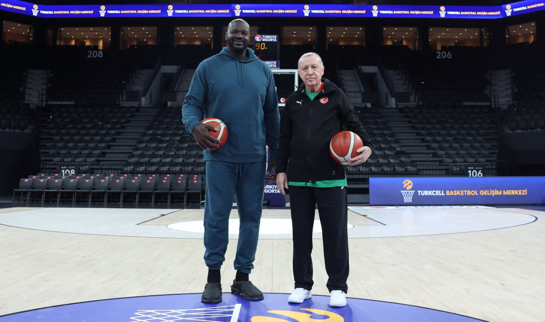 Cumhurbaşkanı Recep Tayyip Erdoğan, basketbolun efsane isimlerinden Shaquille O’Neal ile