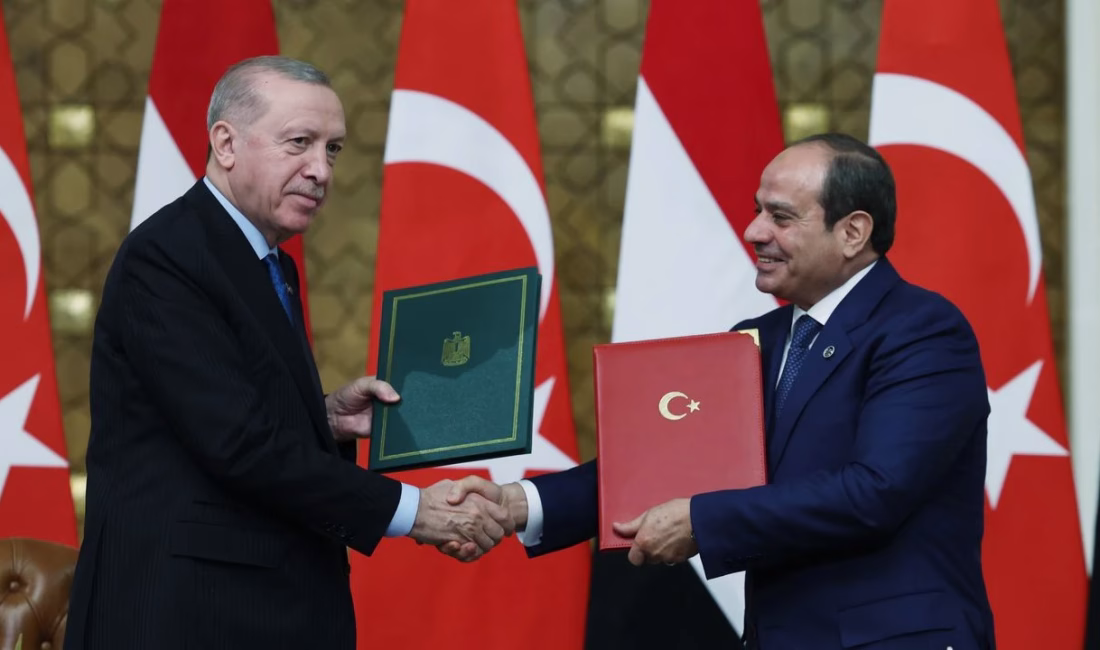 Cumhurbaşkanı Recep Tayyip Erdoğan ve Mısır Cumhurbaşkanı Abdulfettah es-Sisi’nin huzurunda,