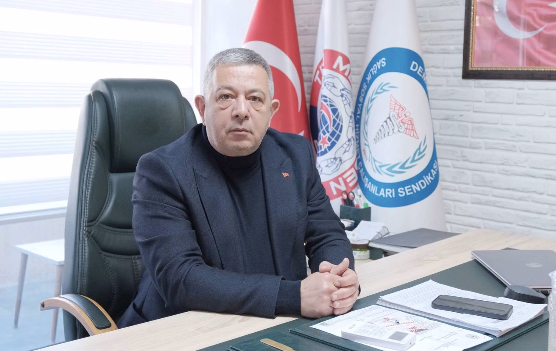 Demokratik Sağlık Sen Genel Başkanı Togan Demircan, kısa adı KPDK