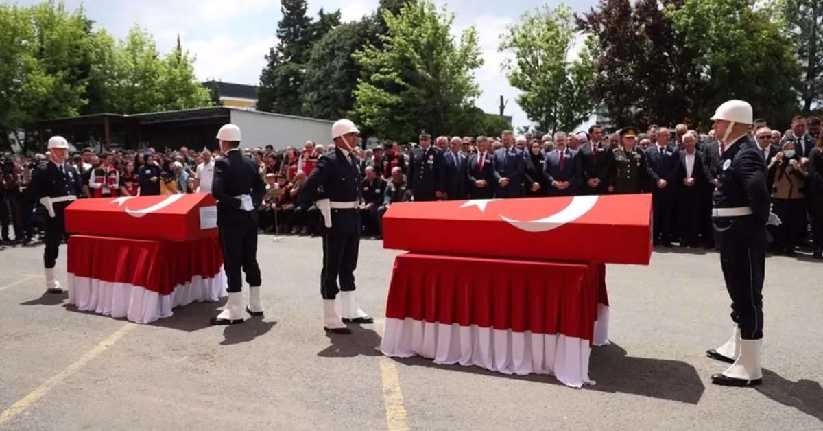 TEKİRDAĞ-BHA Törene, şehit polislerin aileleri ve yakınlarının yanı sıra İçişleri