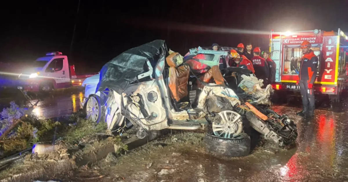 UŞAK-BHA  Kaza, Uşak-İzmir kara yolu Ürünköy mevkiinde, bir yolcu