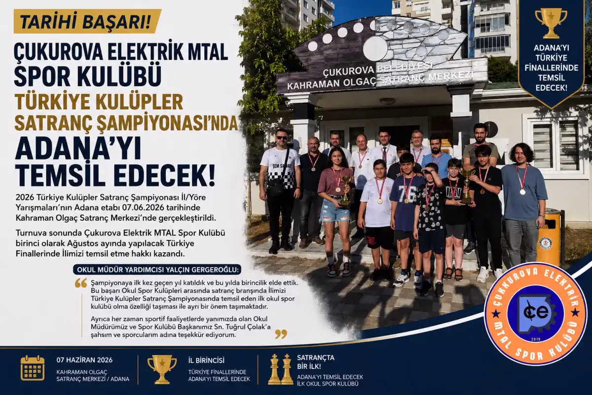ADANA – BHA  07 Haziran 2026 tarihinde Adana Kahraman Olgaç