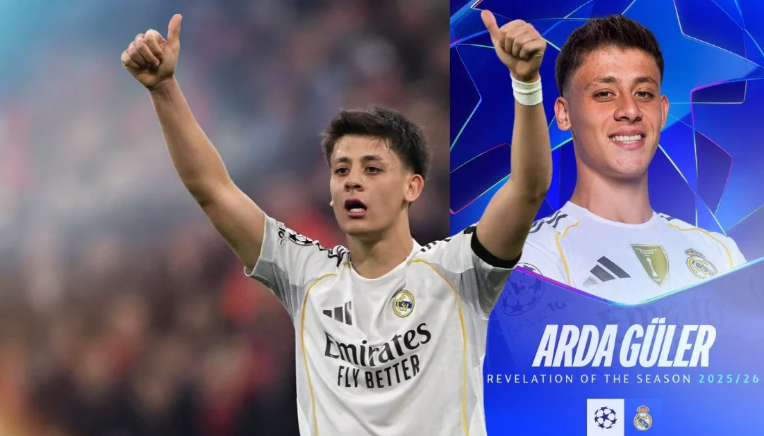 UEFA’dan Arda Güler’e büyük ödül ANKARA-BHA Real Madrid forması giyen genç yıldız, UEFA tarafından “Sezonun