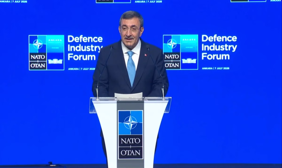 Cumhurbaşkanı Yardımcısı Cevdet Yılmaz, Ankara’da düzenlenen Savunma Sanayii Forumu’nda yaptığı