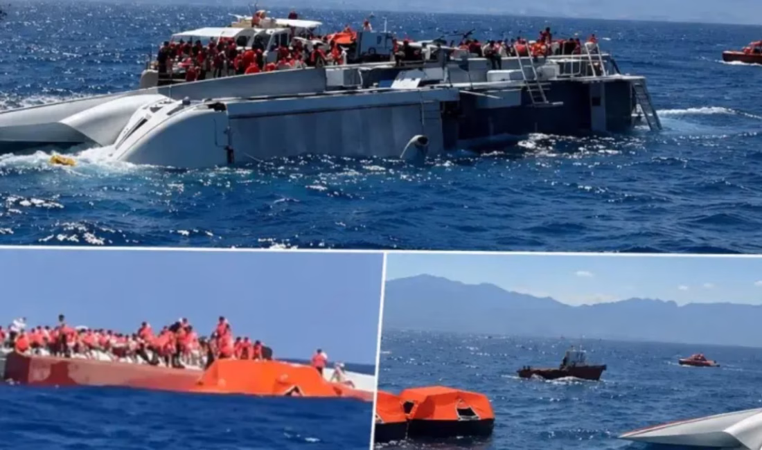 KKTC Bayındırlık ve Ulaştırma Bakanı Erhan Arıklı, Girne Limanı açıklarında