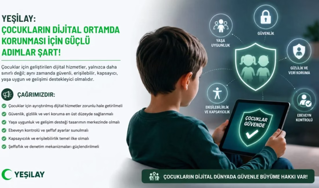 Yeşilay’dan çocukların dijital güvenliği için kapsamlı çağrı ANKARA – BHA Yeşilay, çocukların dijital ortamda karşı karşıya kaldığı
