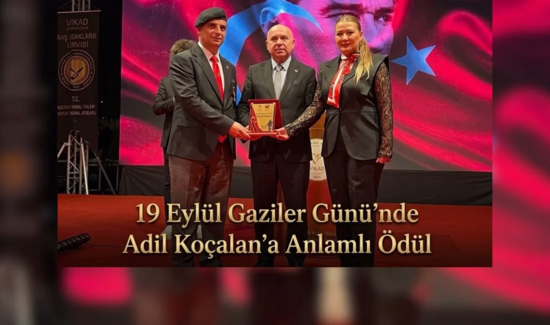 19 Eylül Gaziler Günü’nde Adil Koçalan’a anlamlı ödül İSTANBUL – BHA TİMBİR Türk İnternet Medya Birliği Genel Başkan