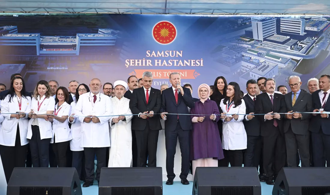 Sevgimizi lafta bırakmıyor dev projelerle ortaya koyuyoruz SAMSUN – BHA Cumhurbaşkanı Recep Tayyip Erdoğan, Samsun Şehir Hastanesi’nin