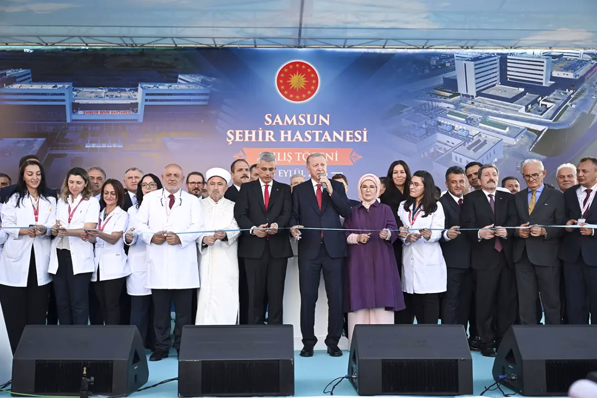 SAMSUN – BHA  Cumhurbaşkanı Recep Tayyip Erdoğan, Samsun Şehir Hastanesi’nin