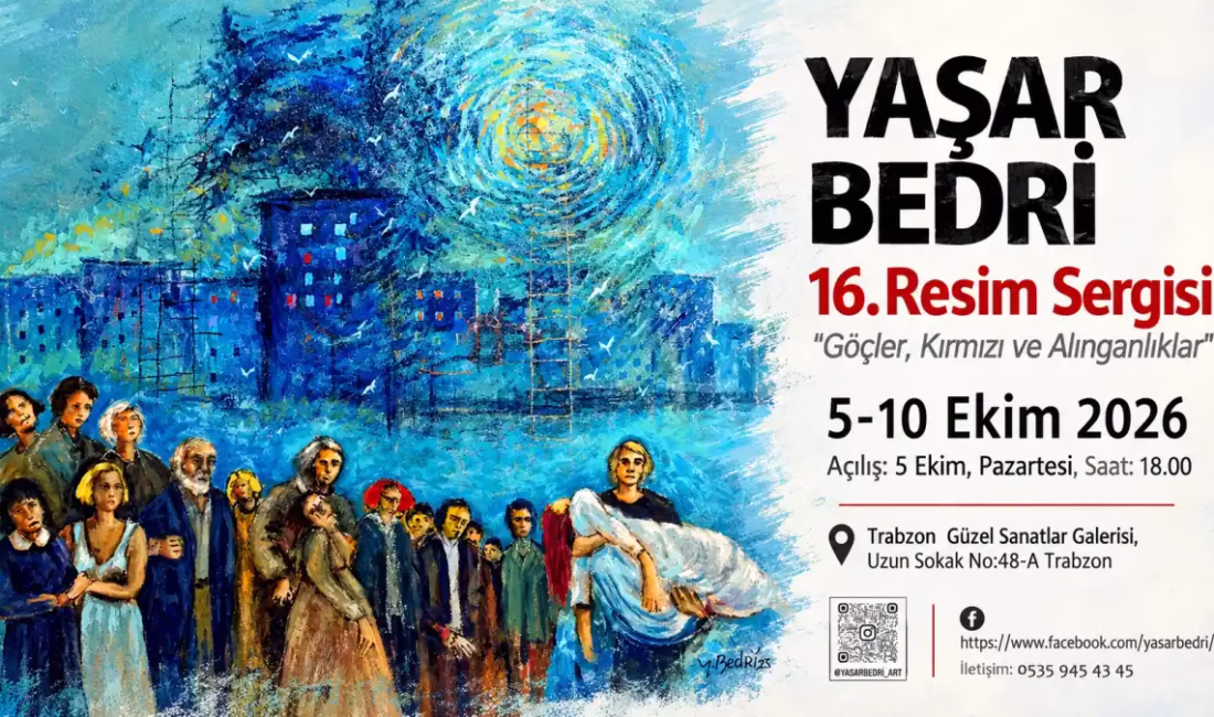 “Göçler, Kırmızı ve Alınganlıklar” temalı sergi, 5-10 Ekim 2026 tarihleri