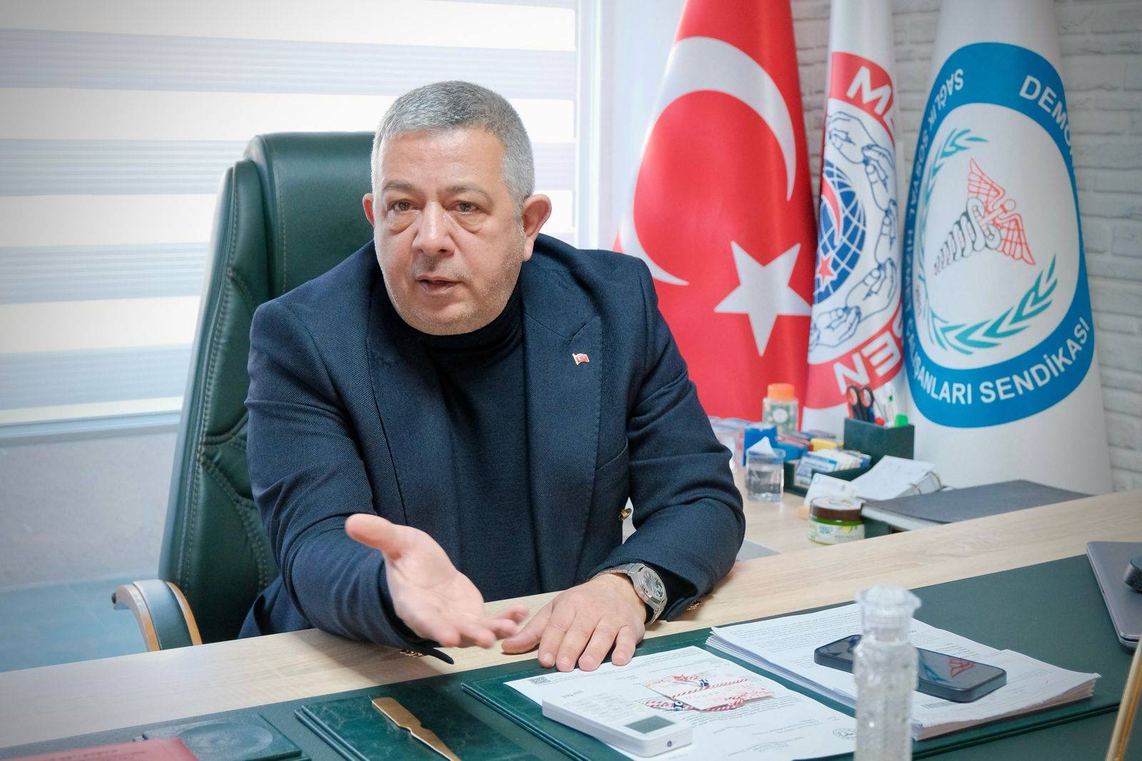 Sağlıkta Eylem Başladı! 8 Demokratik Sağlık Sen Genel Başkanı Togan Demircan