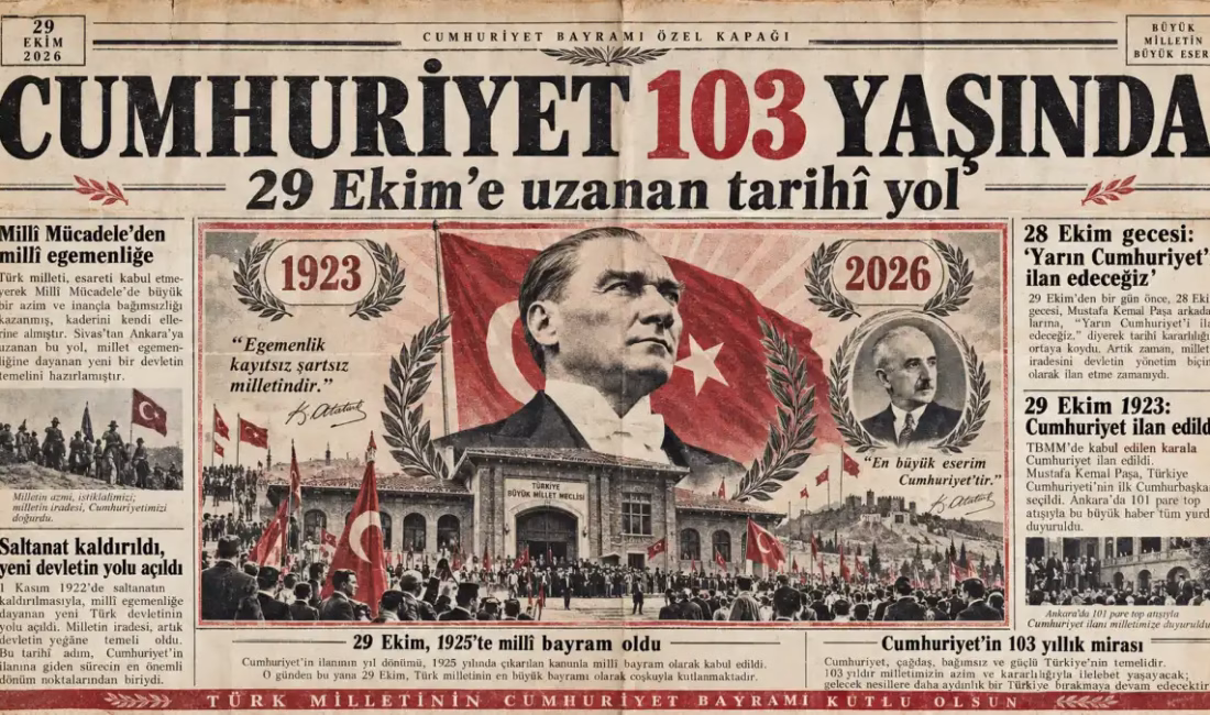 ANKARA – BHA Türk milletinin bağımsızlık mücadelesinin ardından 29 Ekim