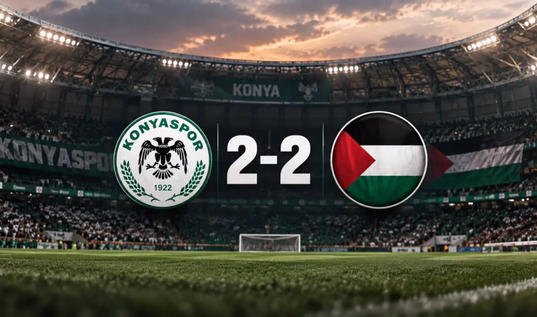 Konyaspor ile Filistin Milli Takımı Kardeşlik için sahaya çıktı KONYA – BHA Konya, bu kez futbolun rekabetten çok dostluk
