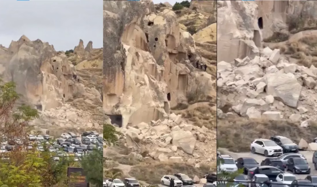 Peribacası faciasında gazeteci çift ve Fransız turist hayatını kaybetti NEVŞEHİR – BHA Nevşehir’in Göreme beldesinde, Göreme Açık Hava Müzesi