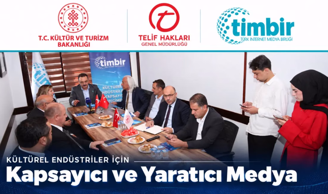 TİMBİR, kültürel endüstri için medya projesini basın lansmanıyla tanıttı Türk İnternet Medya Birliği (TİMBİR), Kültür ve Turizm Bakanlığı Telif