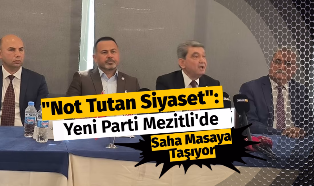 Yeni Parti Mezitli İlçe Başkanı Mehmet Kara, saha çalışmalarını "el